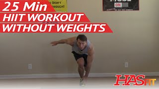 25 Min Ignition HIIT Workout without Weights  HASfit Tabata Training without Weights HIIT Exercises [upl. by Cassondra]