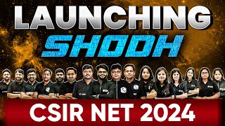 CSIR NET 2024  SHODH  The Ultimate Batch For CSIR NET June 2024 🔥 [upl. by Stefanie588]