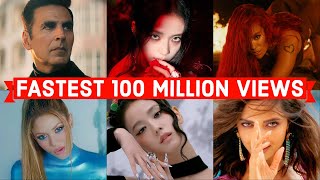 Global Fastest Songs to Reach 100 Million Views on Youtube of All Time Top 50 [upl. by Aicad]