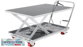 VEVOR Hydraulic Lift Table Cart 500lbs Capacity 285quot Lifting Height Manual Single Review [upl. by Howlend]