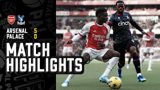 Premier League Highlights Arsenal 50 Crystal Palace [upl. by Tigram]