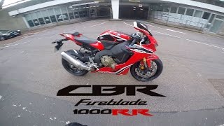 NEW CBR1000RR 2017 FIRST TEST RIDE IN LONDON [upl. by Lauer]