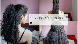 Schnelle amp Einfache Frisuren für Locken [upl. by Cesar]