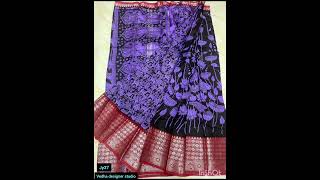 MANGALGIRI saree with kalamkari print sarees 3700 rs [upl. by Sydel]