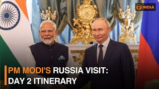 PM Modis Russia visit Day 2 itinerary  DD India [upl. by Ogir]