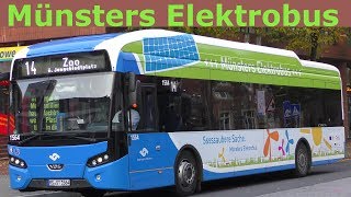 Münsters Elektrobus VDL Citea Electric  saubere Sache  Stadtwerke Münster  electric bus [upl. by Naivaj377]