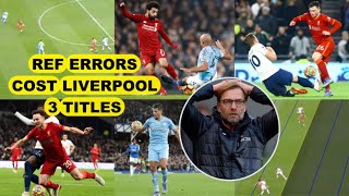 Liverpool Robbed 3 Premier League Titles by Shocking Ref Mistakes Is this why Klopp is leaving [upl. by Ybocaj]