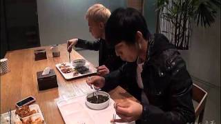 GDragon Top and Daesung eating together [upl. by Etteuqal590]