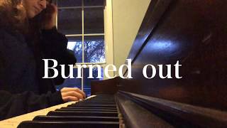 Burned out  Dodie Clark piano cover amp karaoke [upl. by Auqinehs]