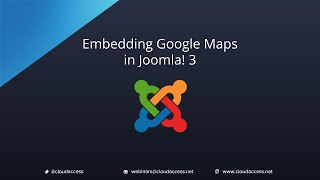 Embedding Google Maps Joomla 31 [upl. by Tonnie271]