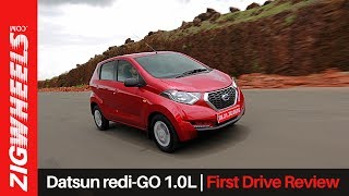 Datsun Redigo 10  First Drive Review  ZigWheelscom [upl. by Mihcaoj]