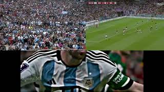 Argentina Fans Reaction Messi Goal vs Mexico  FIFA World Cup 2022 [upl. by Carlen378]