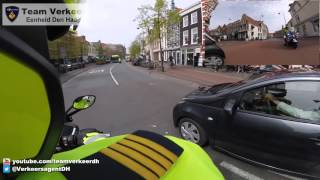 Oefenrit verkeerstechnische begeleiding door Haarlem 02052016 [upl. by Hanus773]