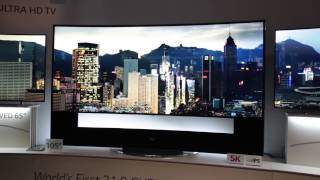 LG 105inch UHD TV  Which first look from CES 2014 [upl. by Yblok546]