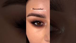 If November Was a Makeup Look 🤎🫶🏼✨youtubeshorts shorts eyemakeup makeup trending viralvideo [upl. by Nyrol397]