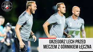 Trener Grzegorz Lech przed meczem z Górnikiem Łęczna [upl. by Anomas]