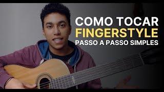 Como Tocar Fingerstyle Chord Melody  Tutorial para Iniciantes [upl. by Ahsinom]