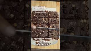 Brownie available with maidawheatragi flour For orders contact 9980371530 [upl. by Gibson]