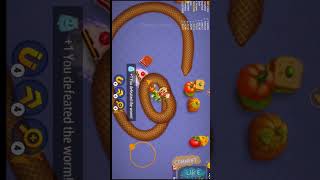 Hunting 194 wormszone shorts shortvideo snakeio worms ytshort wormsgaming trending [upl. by Frymire]