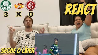 REACT  PALMEIRAS X INTERNACIONAL  SEGUE O LÃDER  AGORA VAI SER DIFÃCIL PARAR O PALMEIRAS [upl. by Oinegue]