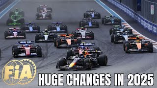 DRAMATIC CHANGES in the 2025 FIA Regulations [upl. by Roht]