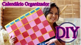 DIY Calendario OrganizadorQuadro de Organização  Organizese [upl. by Trish]