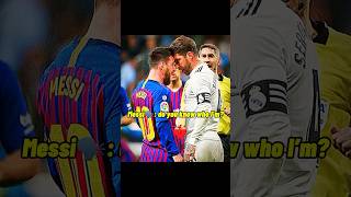 MESSI vs RAMOS🙅🏽‍♂️🔥 football edit trending messi shorts [upl. by Dnalyar]