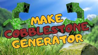 How to Make a Cobblestone Generator in Minecraft  Minecraft Tutorial 2024 [upl. by Ambrogio549]