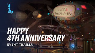 Happy Fourth Anniversary  Event Trailer  League of Legends Wild Rift [upl. by Anirdnaxela893]