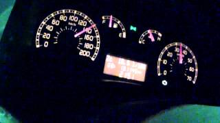 Fiat Panda 13JTD 0170 kmh acceleration  tacho video [upl. by Hinch]