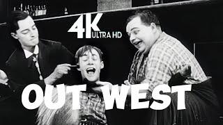 Roscoe Fatty Arbuckle Classic  Out West 🎬4k Colorized Full Movie  Western Comedy  1918 在西部 [upl. by Trebeh]