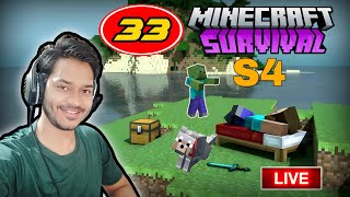 🔴S4 Day33 😱🫣Today I am Playing Smp 😁Minecraft Live minecraftlive shorts minecraft [upl. by Netsew421]