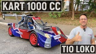 KART 1000 CC um brinquedo pra andar na rua com 180 cv a 13300 rpm [upl. by Adnarem]