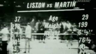 Sonny Liston vs Leotis Martin [upl. by Gnuh]