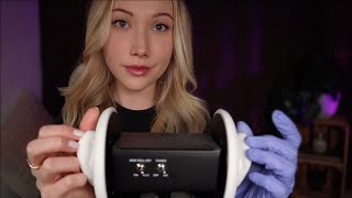 ASMR Ultra Relaxing DEEP Ear Massage w Gloves ear cupping tapping finger flutters [upl. by Alan850]