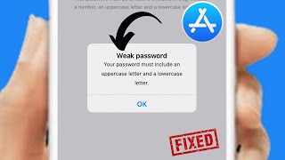 Fixed✅ Your password must include an uppercase letter and a lowercase letter iPhone [upl. by Wil]