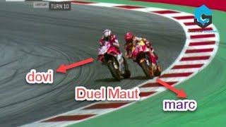 Gagal Total  Aksi Gila Marquez 4 kali Kecolongan di Lap Terakhir Dovizioso Juara [upl. by Nnyleak]