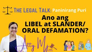 Ano ang libel at slanderoral defamation Part 2 Paninirang Puri  with Examples [upl. by Sparkie]