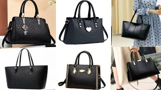 Office style black handbags All the best black purse [upl. by Ahsyekat747]