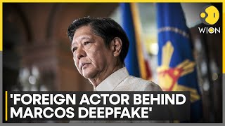 Deepfake of Marcos urges combat with China  Latest News  WION [upl. by Eisej]