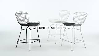 Bertoia Bar amp Counter Stools  Mid Century Modern Furniture [upl. by Septima]