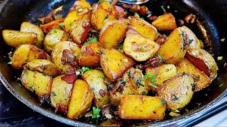 So Good Pan Fried Potatoes Recipe [upl. by Etteval7]