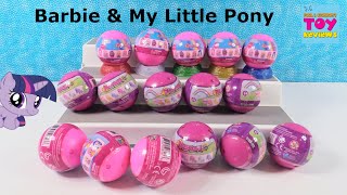 Mashems My Little Pony amp Barbie Squishy Fun Blind Bag Toy Opening  PSToyReviews [upl. by Suiradel]