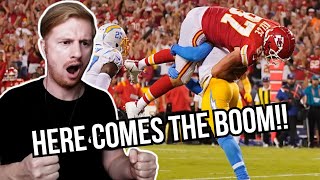 British Guy Reacts To HERE COMES THE BOOM Biggest Football Hits Ever [upl. by Mcroberts]