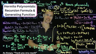 Recursion Relations and Generating Function of Hermite Polynomials [upl. by Esilrahc693]