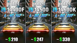 Core i5 14400F vs Core i5 14500 vs Core i5 14600K  Test in 8 Games [upl. by Gathard]