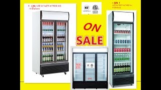 Nsf Refrigerator Glass Door Beer Flower Cooler refrigerators RESTAURANT EQUIPMENT [upl. by Tybi]