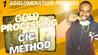 Gold Processing via Heap Leaching  1 Agglomeration Process  Cic Method  Step by Step [upl. by Atsyrhc]