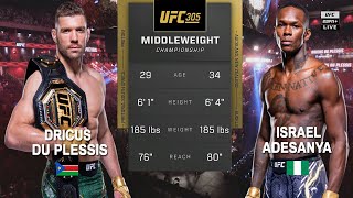 UFC 305 Du Plessis vs Adesanya Full Fight [upl. by Ariec]