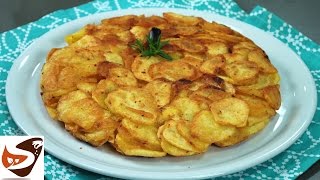 Frittata di patate croccante e senza uova – Ricetta tipica calabrese Antipasti sfiziosi e semplici [upl. by Aeikan]